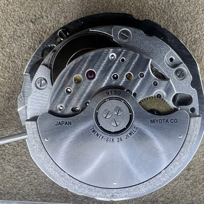 Original Japanese Miyota 9130 Automatic Mechanical Movement Date At 6 Watch Part