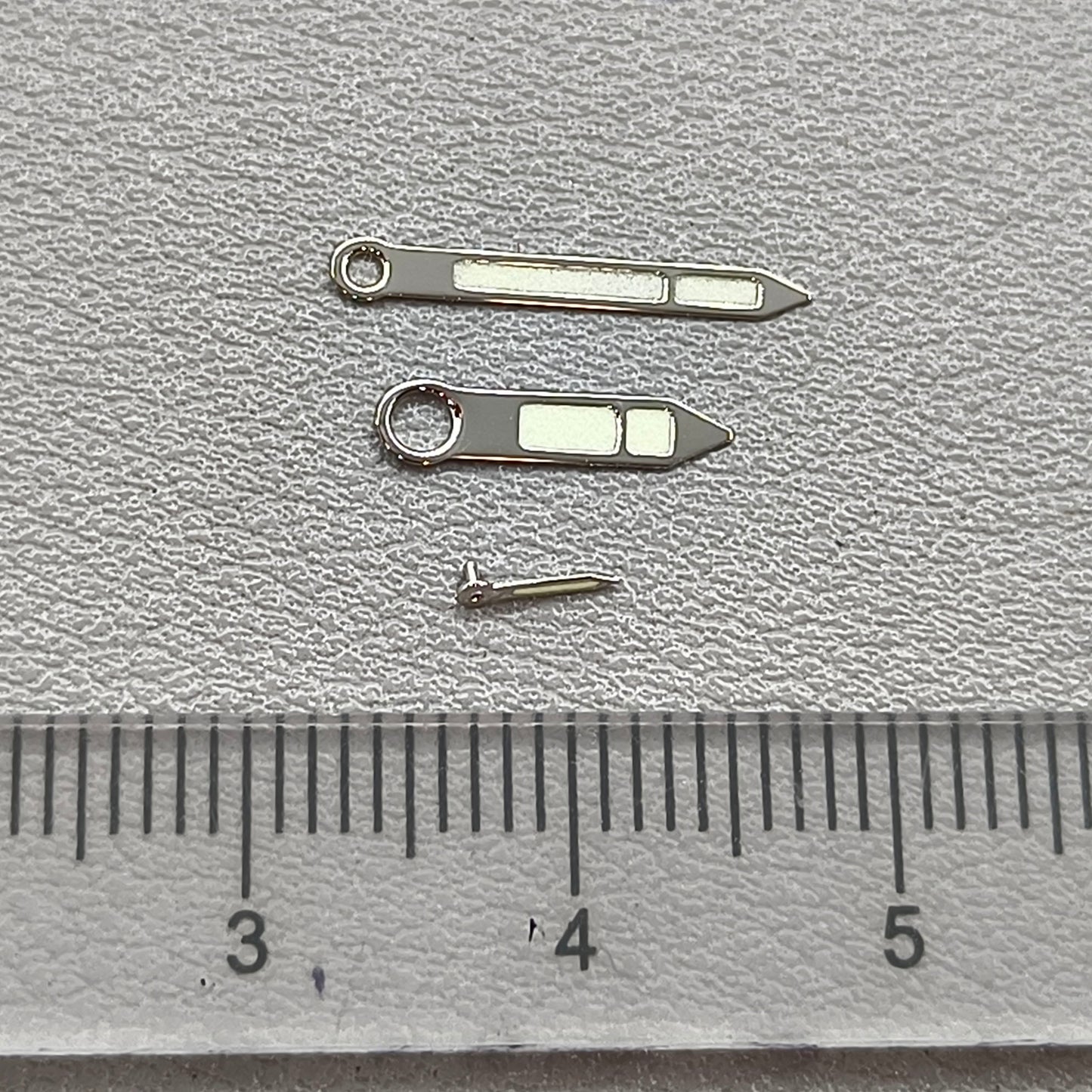 Green Luminous Silver Trim Watch Hands for ST3600/ST3620/ETA6497/6498