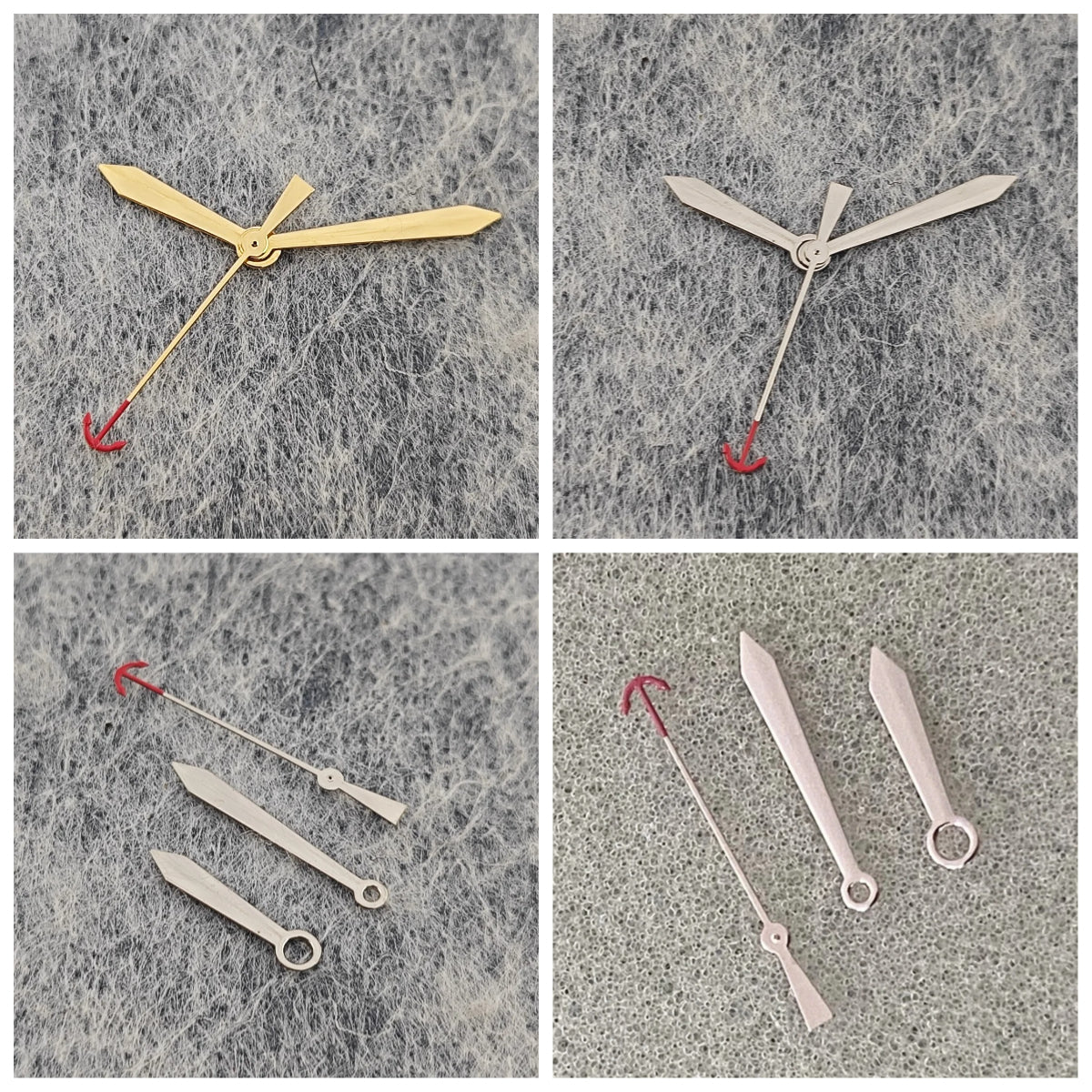 Modified Anchor Seconds Hand Gold Rose Silver Watch Hands Fit NH35/NH36/4R/7S