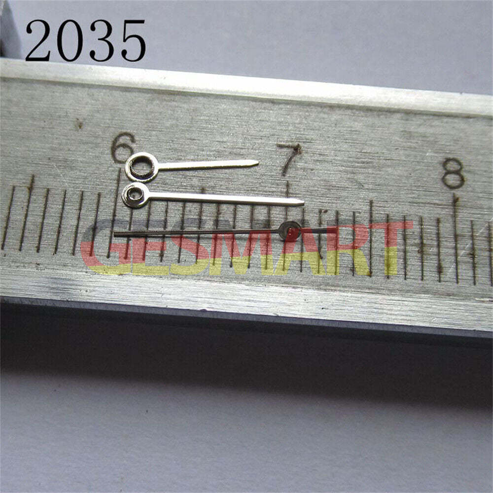 Aiguilles de montre argentées de 10 mm pour mouvements Miyota 2035, 2115, 2105 et 2305