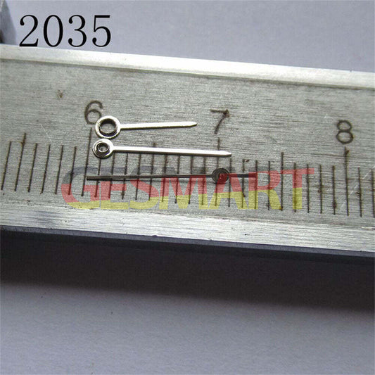Aiguilles de montre argentées de 10 mm pour mouvements Miyota 2035, 2115, 2105 et 2305