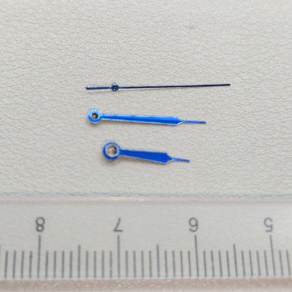 2 Sets/Pack High Cannon Blue Painted Watch Hand Set for China Made Orient Movement