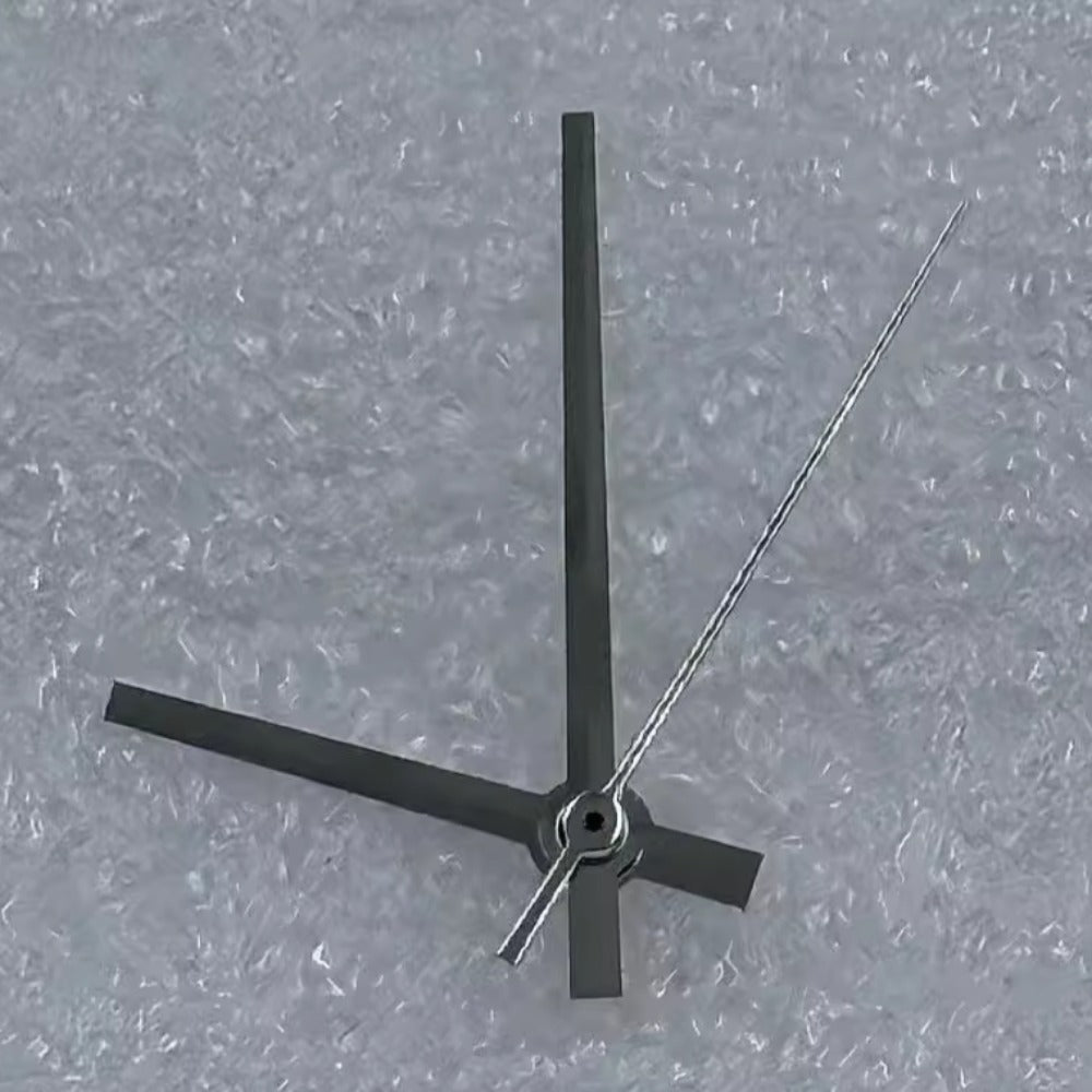 No Lume silver watch hands for Miyota 8285 movement, fit 31mm dial, precise replacement parts.