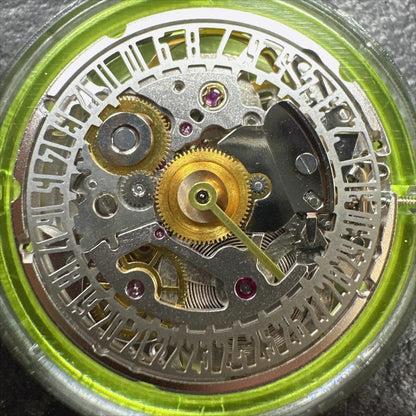 China Made Dandong Hollow 2824-2 Mechanical Movement Date At 6 Watch Part