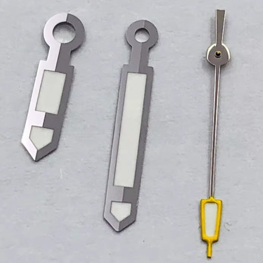 13.6x13.6x9mm Yellow Tip Hands for Miyota 8215 8205 821A Mingzhu2813