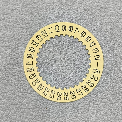 Golden Vintage Numberal Font Date Disk Wheel Date Wheel Fit for RLX3135 Movement