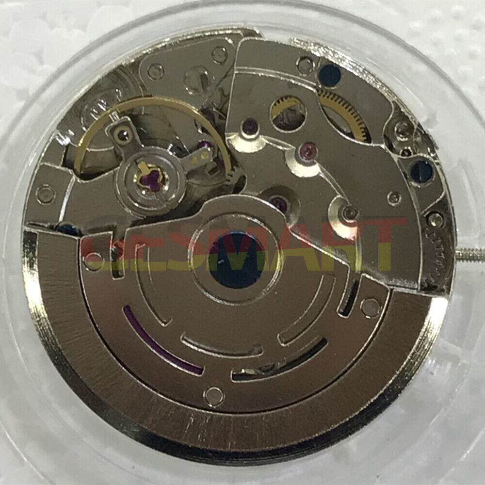 Nanning 2813 automatic watch movement with mechanical gears and small second subdial at 6 o'clock.