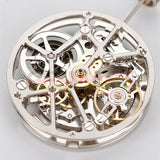 HZ1A09A Silver/Black Hollow Bare Balance Wheel Automatic Mechanical Movement