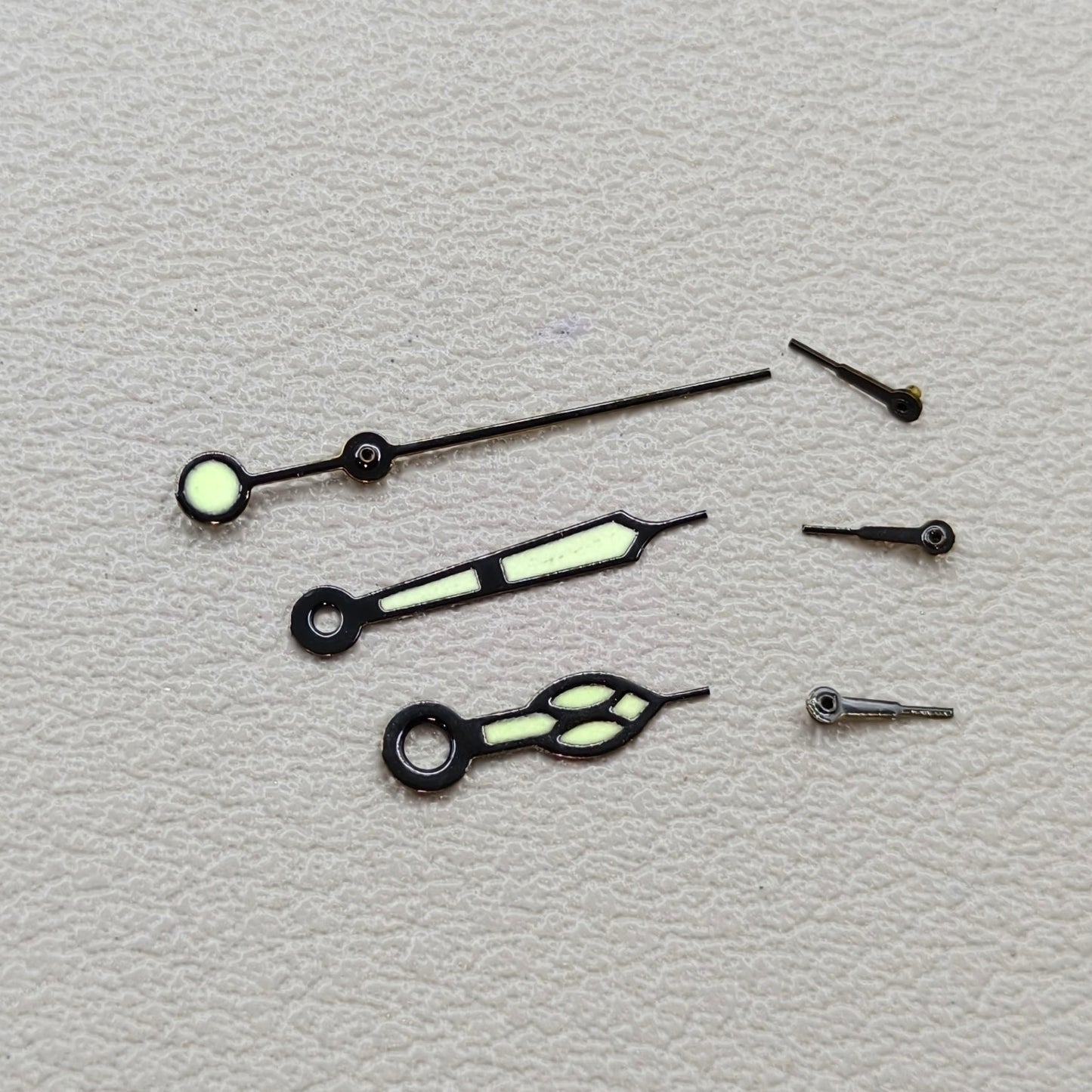 Modified Black Trim Green Lume Watch Hands for Miyota OS10 0S10 Movement