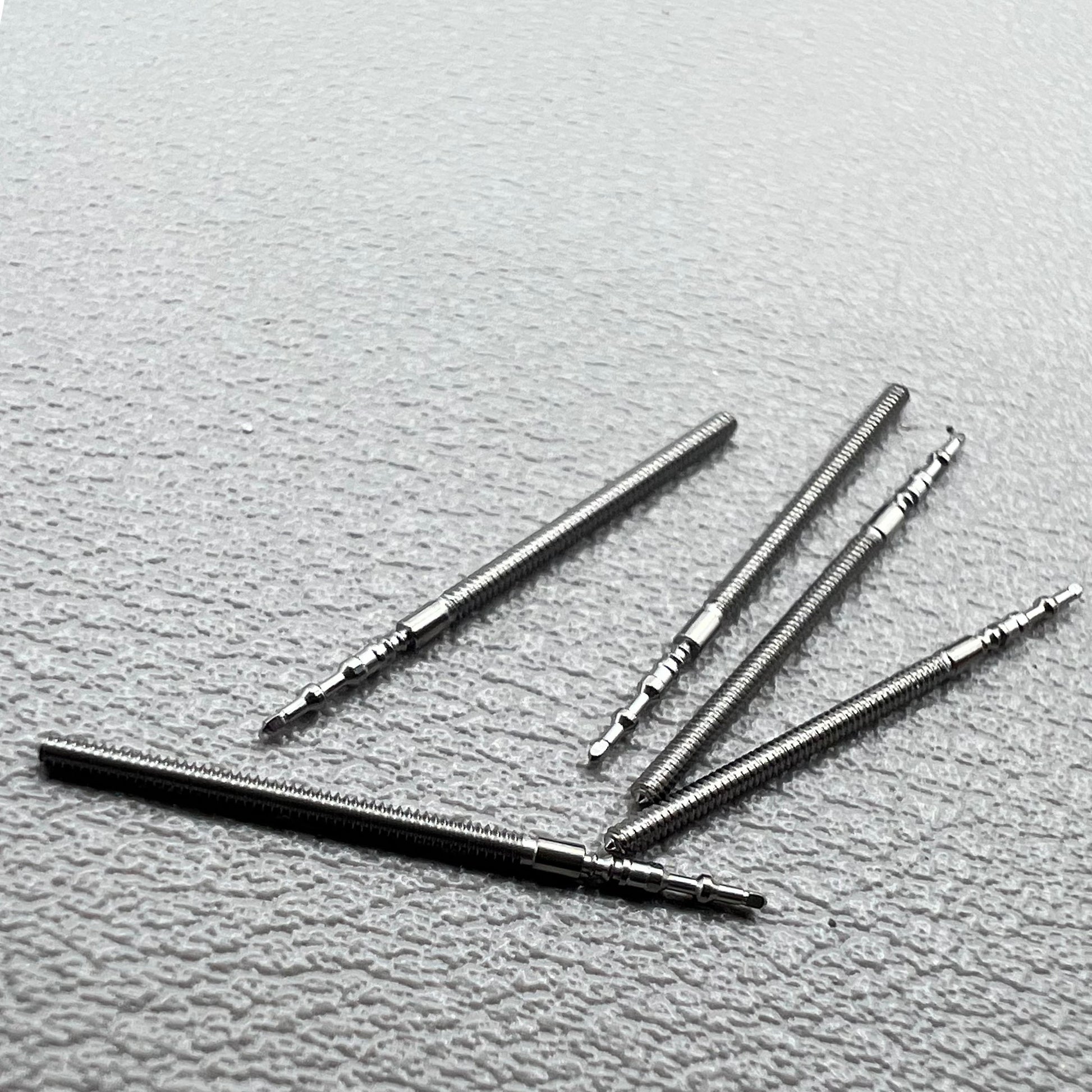 1. Set of 5 Miyota GM00/GM10/GM15 watch winding stems for precise movement repair.  
