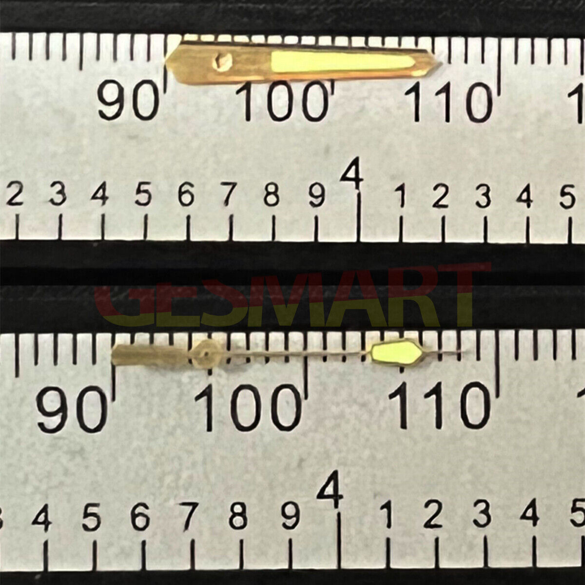 Golden Trim C3 Super Lume watch hands, compatible with SKX/SBBN dive watches featuring NH35/NH36 movement.