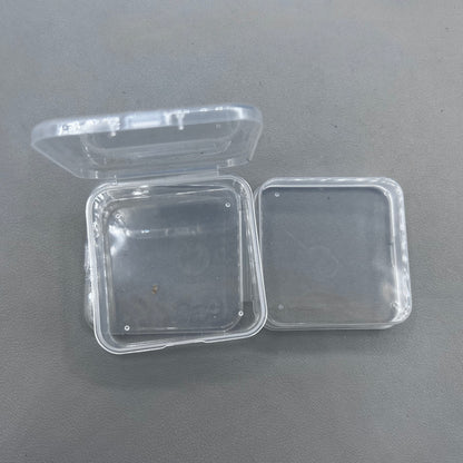 10 PIECES 6.5x2cm Extra Large Square Plastic PP Transparent Box Fit for Watch Part
