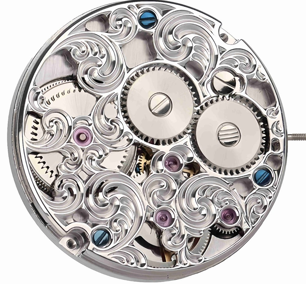 Hangzhou 37Z0 Hollow Carved Manual Tourbillon Mechanical Movement 2 Hands