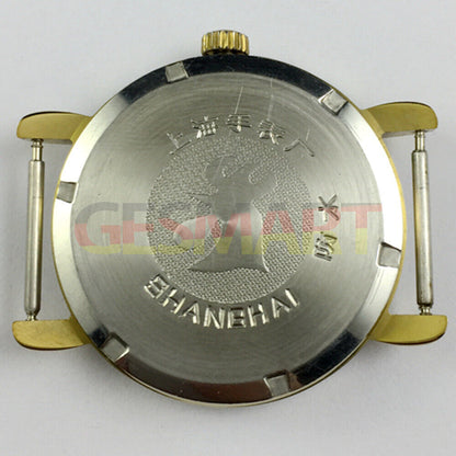 SHANGHAI JINJI Manuelle mechanische Uhr, 17 Juden, römische Ziffern, stoßfest