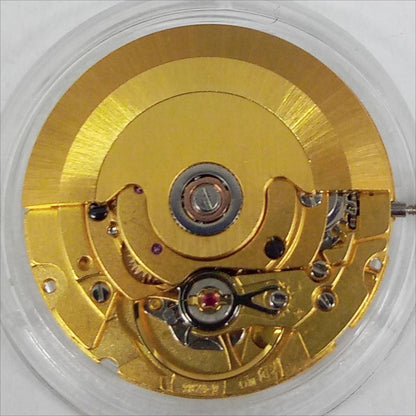 Golden carved China-made Dandong watch with 2824 mechanical movement, replacement for ETA 2824-2.