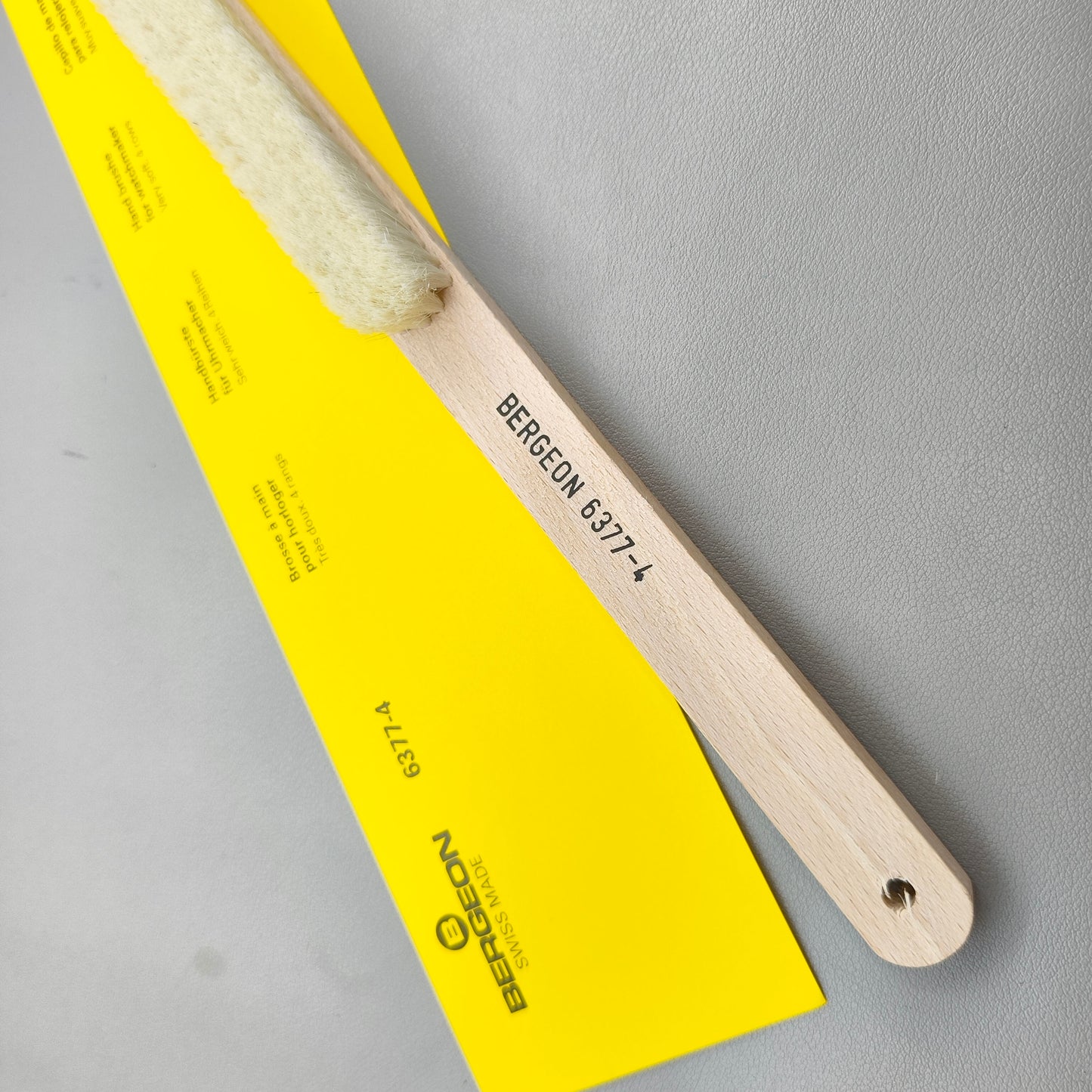 Swiss Bergeon 6377-4 Watchmakers Watch Hand Cleaning Brush Soft 4 Rows