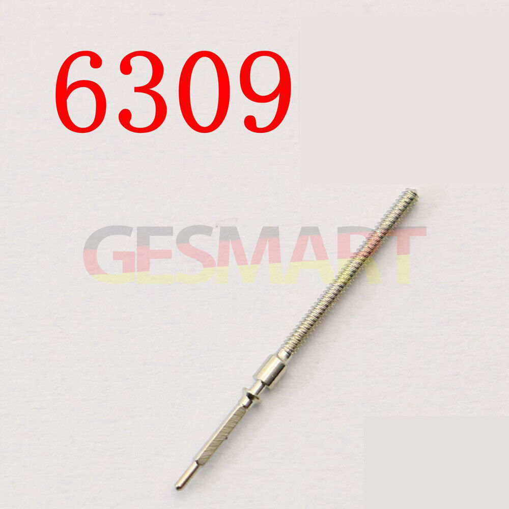 Replacement watch winding stem for Japan 6309 movement, compatible with watch repair parts.