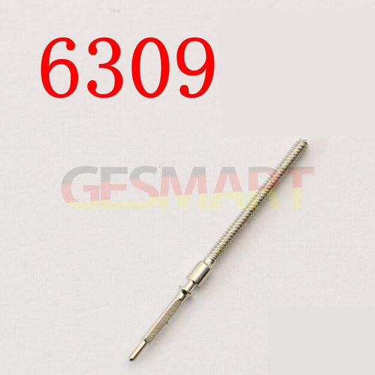 Replacement watch winding stem for Japan 6309 movement, compatible with watch repair parts.
