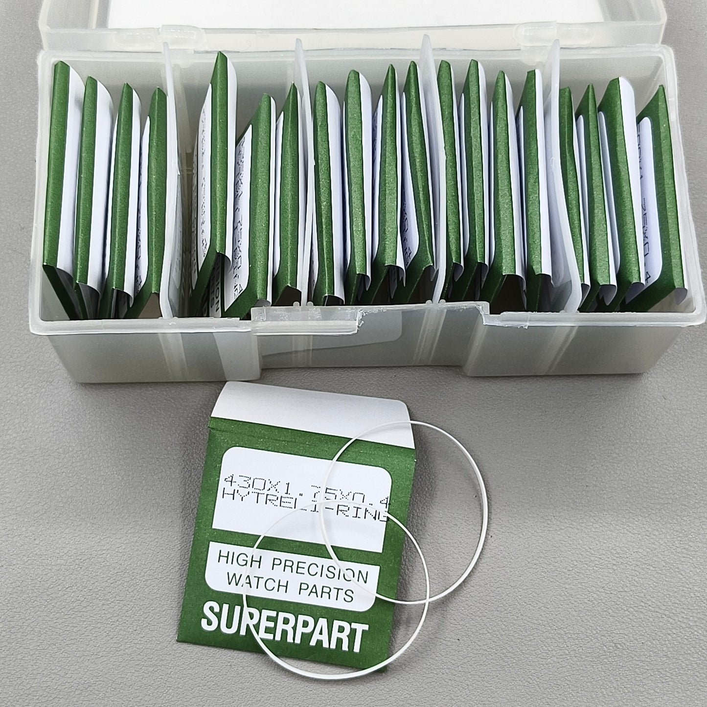 40 PIECES Watch Glass Crystal Waterproof O-ring Seal Gasket Exlarged Tool