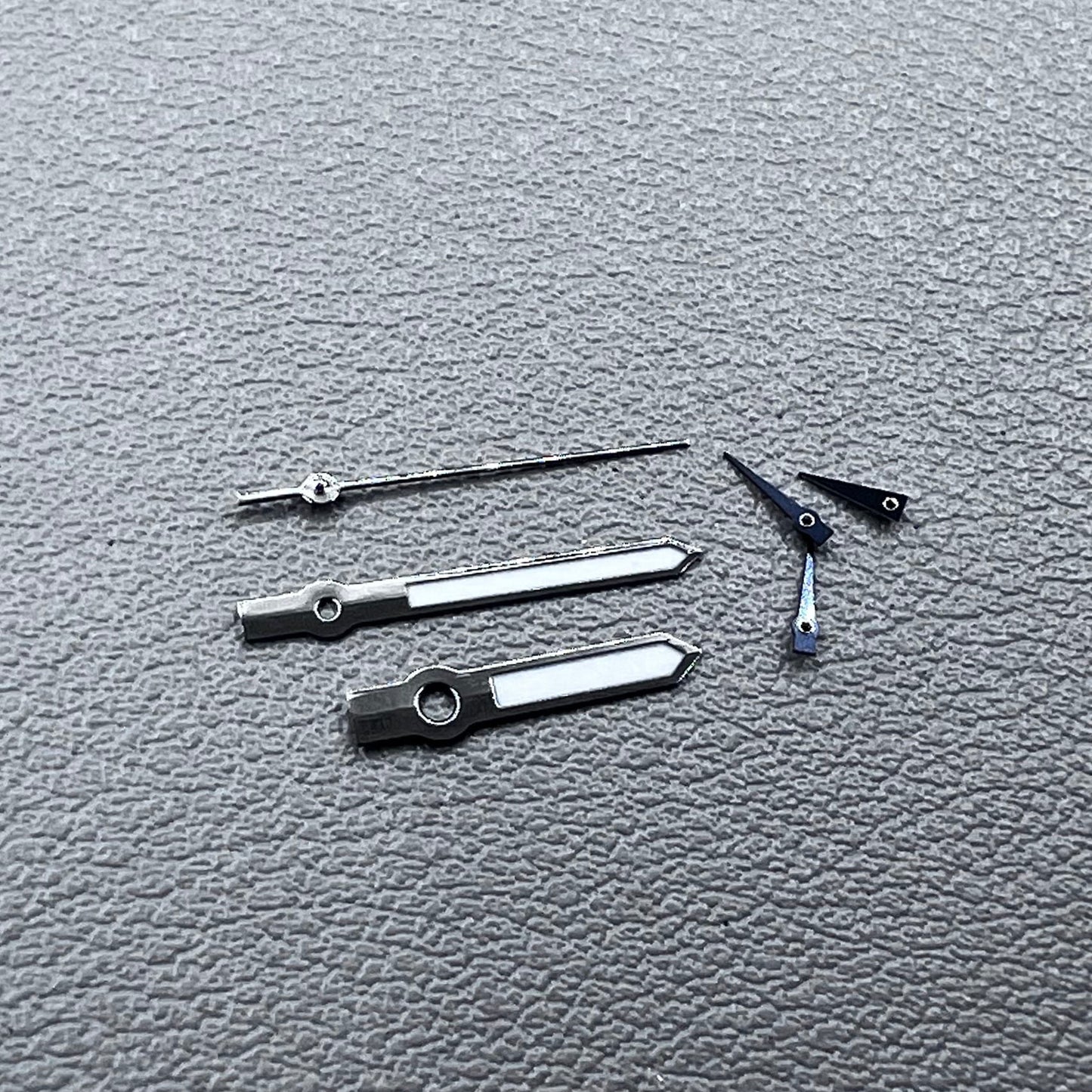 13.5mm Green Lume Black Trim Watch Hands for Miyota JS15 Quartz Movement