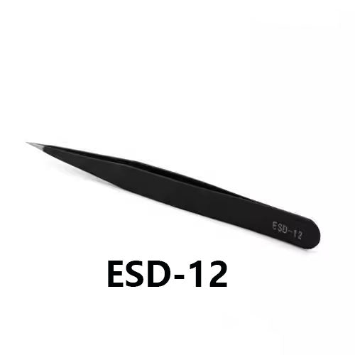 ESD Stainless Steel Tweezers Anti Magnetic Acid resistant and Corrosion-Resistant