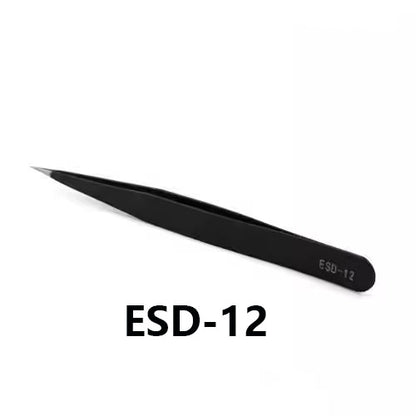 ESD Stainless Steel Tweezers Anti Magnetic Acid resistant and Corrosion-Resistant
