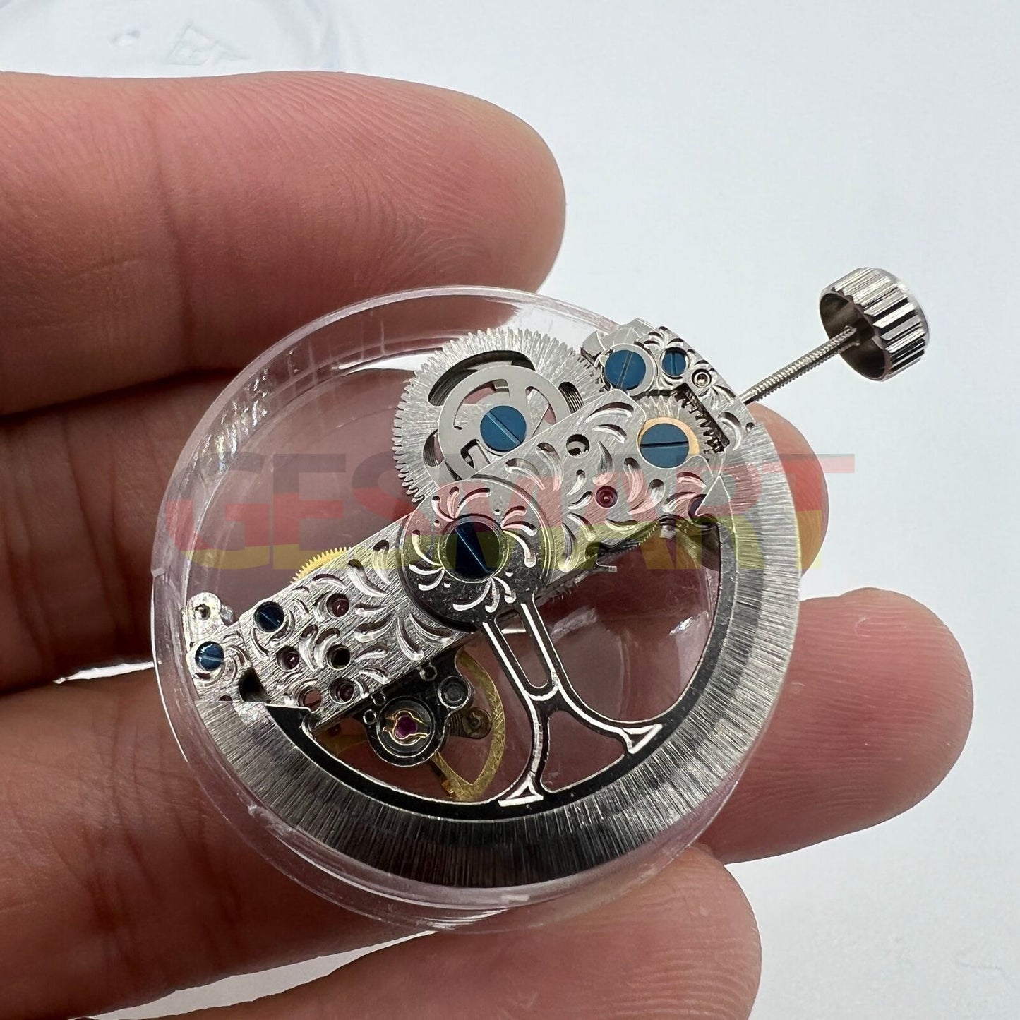 Asian LG0801BS silver long pendulum with automatic mechanical movement, elegant watch accessory for precision timekeeping