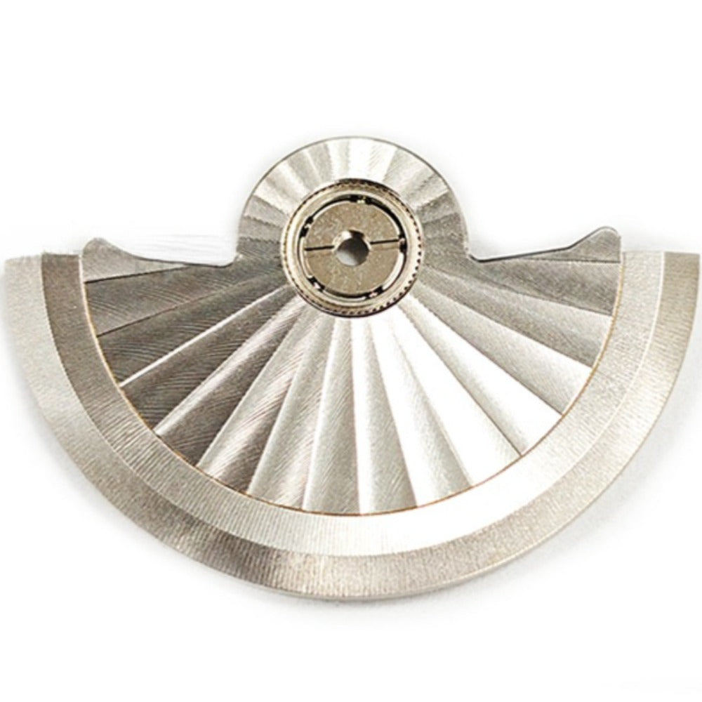 Silver Mod Radioactive Stripe Rotor Oscillating Weight for NH35 NH36 Movement