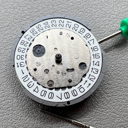 Japan Miyota FS16 quartz watch movement with date at 3 o'clock, single calendar, precise timekeeping.