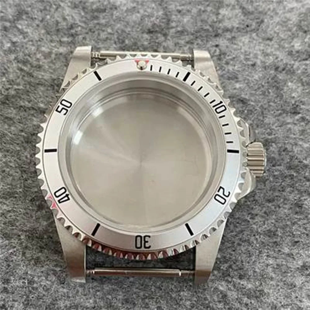 39.5mm Retro Flat Mirror Sapphire Glass Case Stainless Steel Case for NH35 NH36