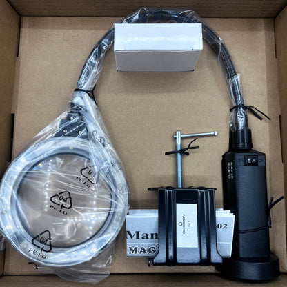 Swiss Bergeon 7841 LED Light with Magnifier, Magnetic Stand