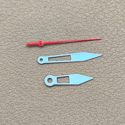 2 Sets Light Blue Hollow Arrow Shape Watch Hands for Ronda 515 Quartz Movement