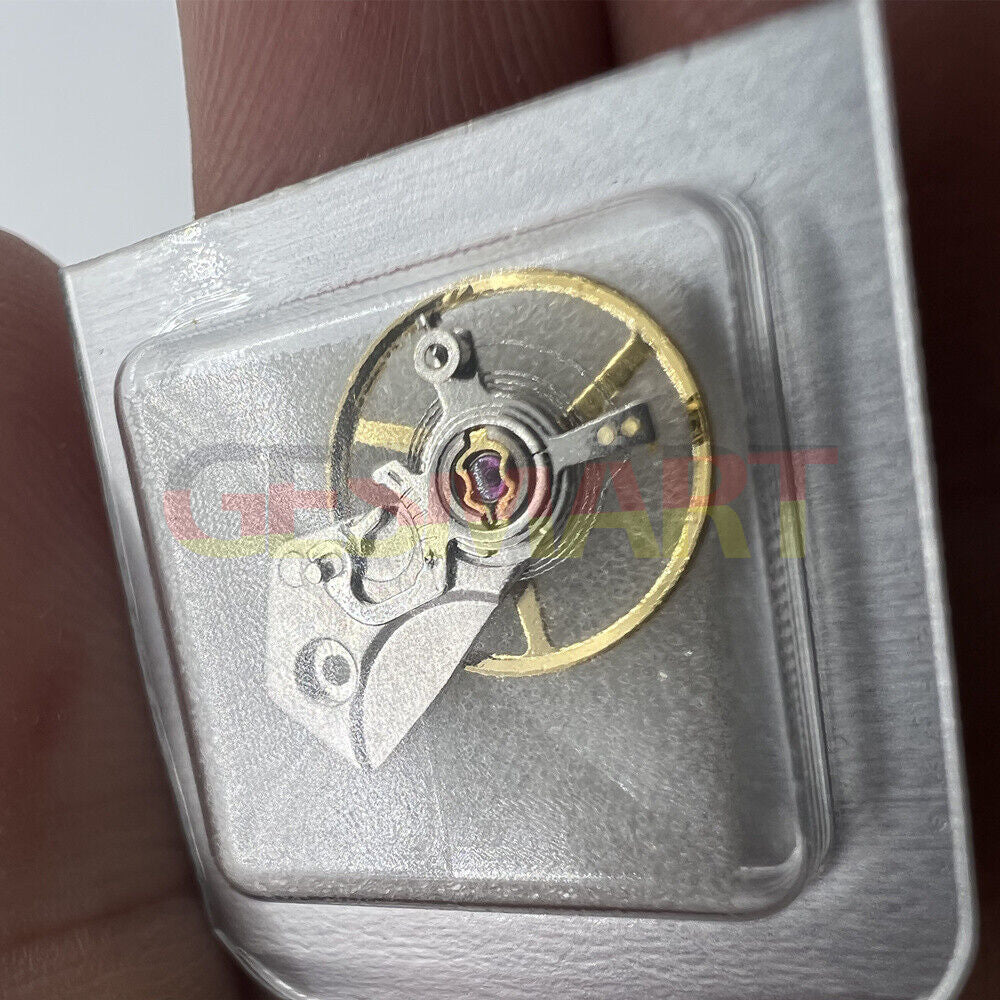 Complete balance wheel with splint for China Made Dandong 7750 movement, precision watch accessory enhancing timekeeping accuracy.