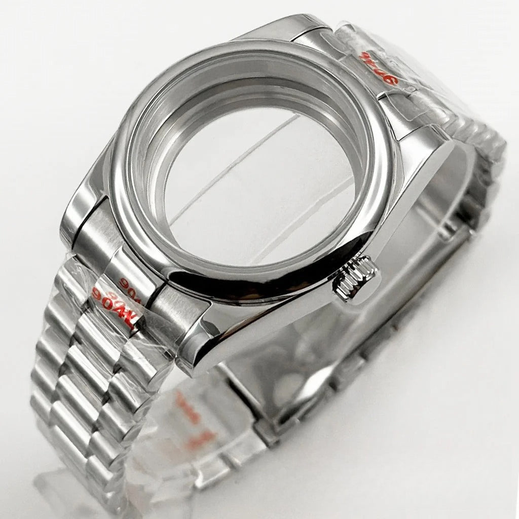 36MM/40MM Round Bezel Watch Case Sapphire Crystal for NH34 NH35 NH36 ETA2824