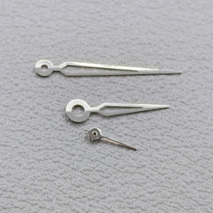2 Sets Silver Trim Hollow Arrow Shape Watch Hands for Miyota 1L45 Quartz Movement