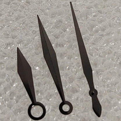 2 Sets/Pack No Lume Black Sword-shaped Watch Hands for NH35 NH36 Movement