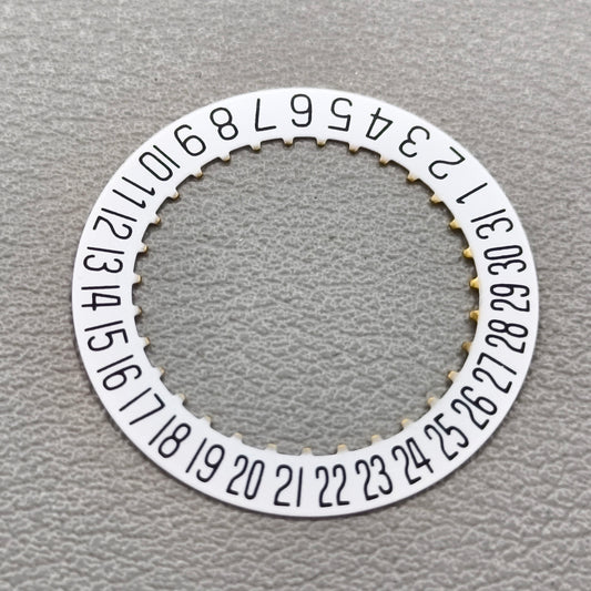 2 PIECES White Date Disk Wheel Date Wheel Generic Fit for 2834 Movement Date@6
