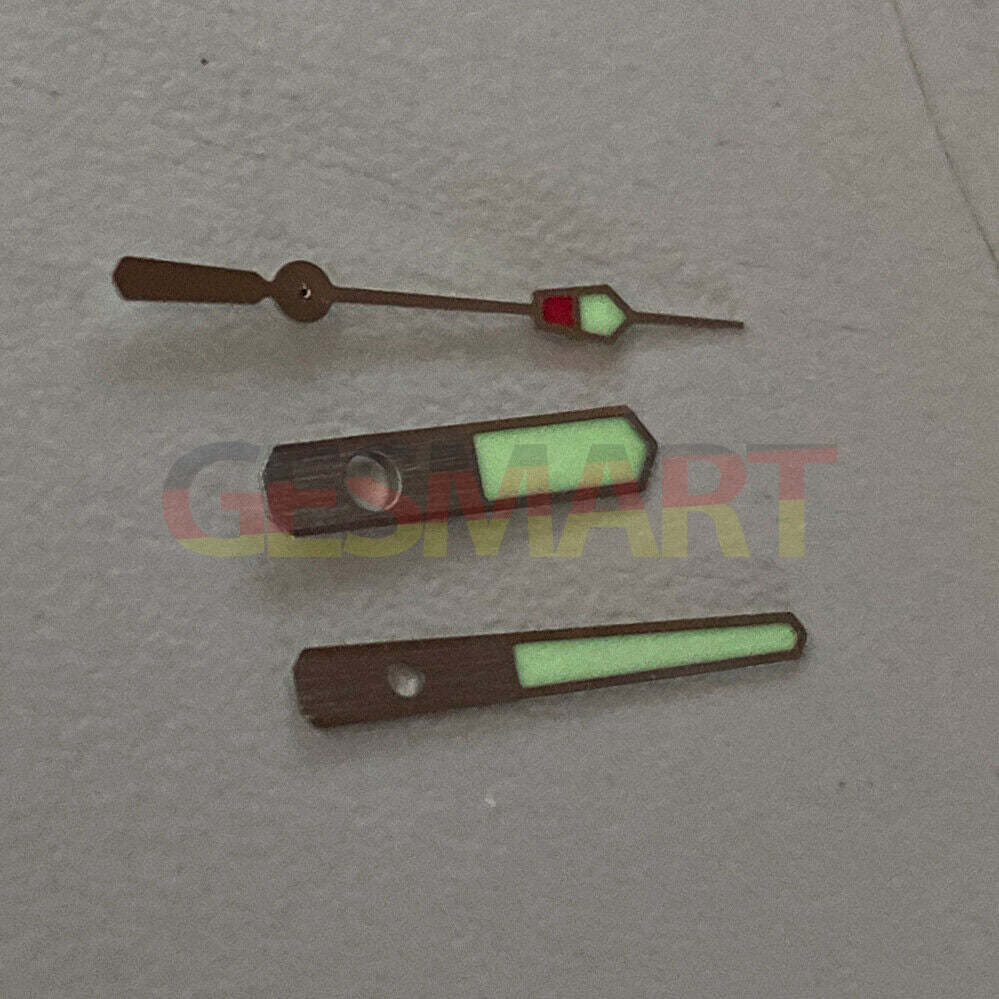 C3 Green lume watch hands for SKX/SBBN dive watches with NH35/NH36 movement, high visibility.