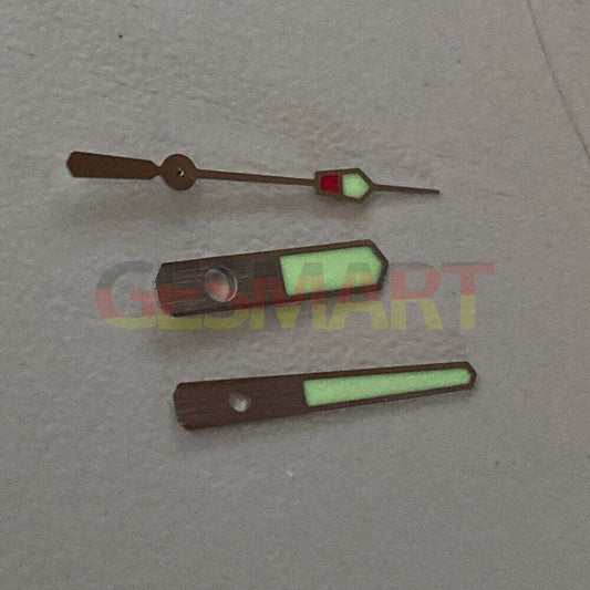 C3 Green lume watch hands for SKX/SBBN dive watches with NH35/NH36 movement, high visibility.