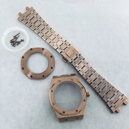 41mm AP Fit NH34 NH35 NH36 NH38 NH70 Transparent Back Sapphire Watch Case