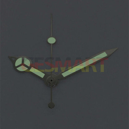 Classic Black Trim Green Luminous Watch Hands for Asian 8215/2813/8205 movement, ideal for clear time reading.