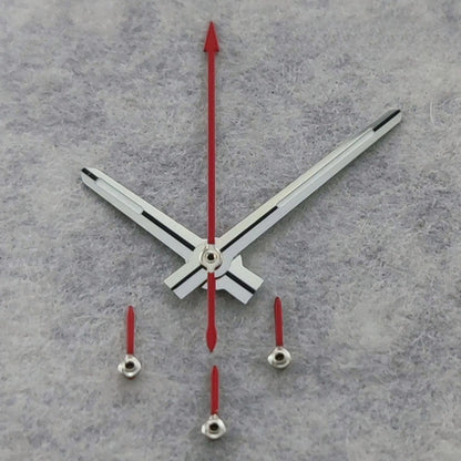 Silver Red 6 Pins Watch Hands Green Luminous For VK63 VK64 Quartz Movement
