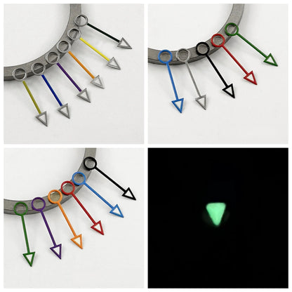12.5MM GMT NH34 Silver Gold Black Orange Blue Red GMT Luminous for NH34A 4R34