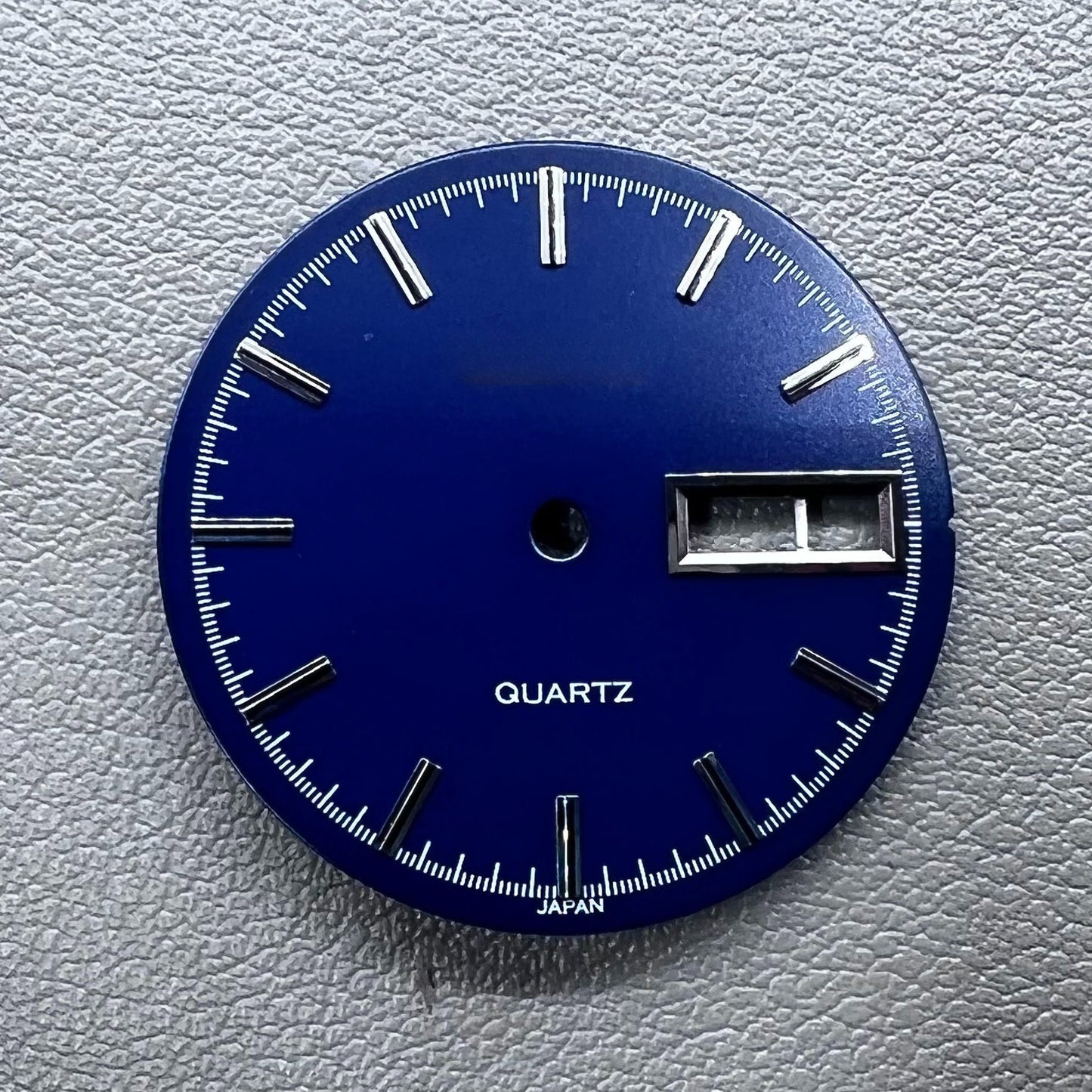No Lume Blue 28.5mm Datejust dial, silver nails, fits 2305 movement watches.