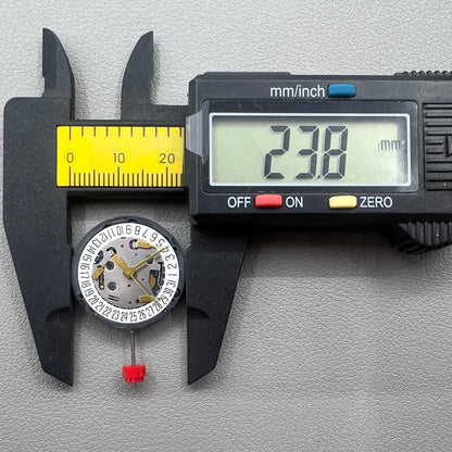 Swiss ETA G15.212 quartz watch movement with date display at 6 o'clock, replacement for G15.211.