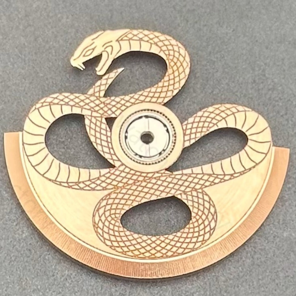 Modified Rose Golden Hollow Snake Rotor Oscillating Weight for NH35 NH36 Movement