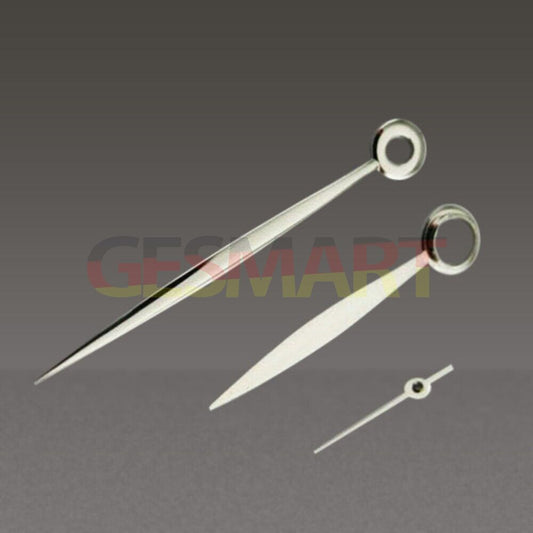 Silver 17mm long watch hands for ST3600/ST3620 ETA6497/6498 movement, precision accessory.