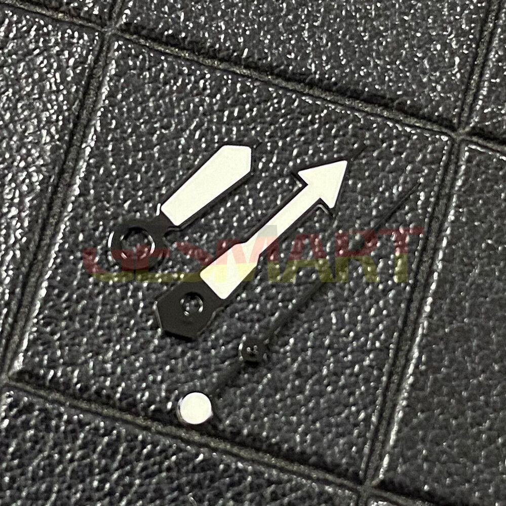 Multi-color luminous watch hands with black trim for NH35/NH36/4R/7S movement