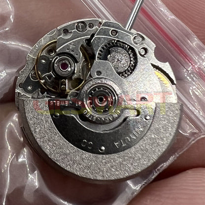 Miyota/Citizen 6T51 automatic movement with silver plated finish for watch repairs and upgrades.