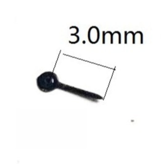 Set of 3 black small seconds subdials for Miyota 2035 multifunctional 6-hand watch parts.